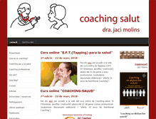 Tablet Screenshot of coachingsalut.com
